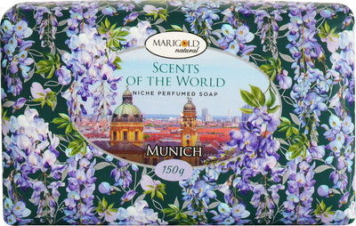 Твердое туалетное мыло Marigold Natural парфюмированное Мюнхен 150 г (4820179550245)
