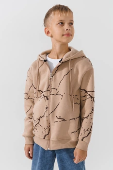 Кофта с узором для мальчика Waxmen 7235 116 см Бежевый