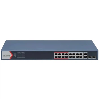 Управляемый 24-портовый PoE коммутатор Hikvision DS-3E1326P-EI(B) 14.8 Гбит/с, Черный (артикул 99-00021719)
