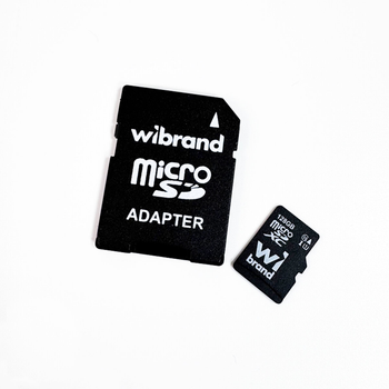 Карта пам'яті Wibrand microSDXC 128GB Class 10 UHS-I + SD-адаптер WICDHU1/128GB-A