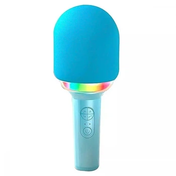 Мікрофон дитячий PlaySound караоке Bluetooth 5.0, синій