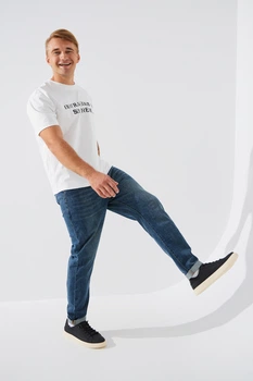 Джинси Mom Fit чоловічі 6608 31 Блакитний