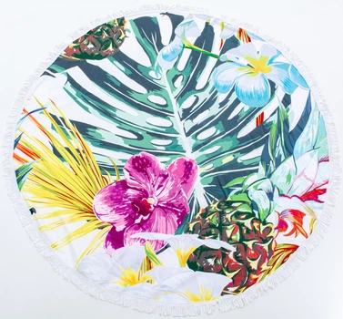 Пляжний рушник MirSon №5062 Summer Time Tropic 150x150 см