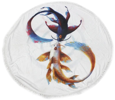 Пляжний рушник MirSon №5071 Summer Time Fish 150x150 см (2200003947793)