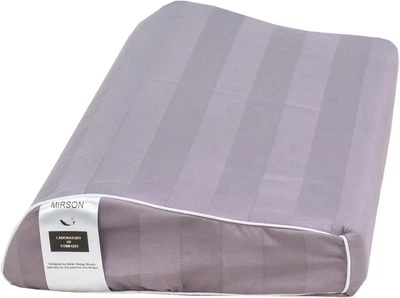 Подушка ортопедическая MirSon №6109 Noble stripe Peony Kiddy Girl 50х29х5/8 (2200003262636)