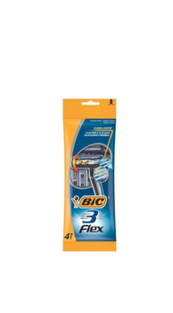Одноразові бритви Bic Flex 3 без змінних катриджів 4 шт