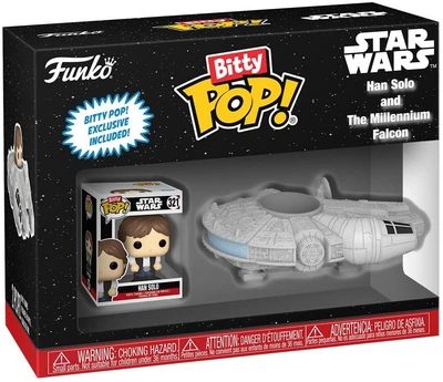 Набір фігурок Funko Bitty Pop! Ride серії Зоряні війни Хан Соло й Тисячолітній сокіл (83623) (8930007546282)