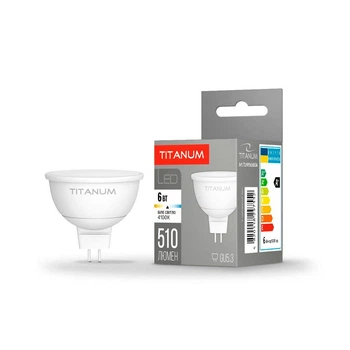 LED лампа TITANUM MR16 6W GU5.3 4100K