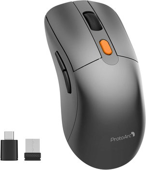 Мышь ProtoArc EM15 Wireless Type A/C аккумуляторная, с функцией вигглер шейкер симулятор движения, серый