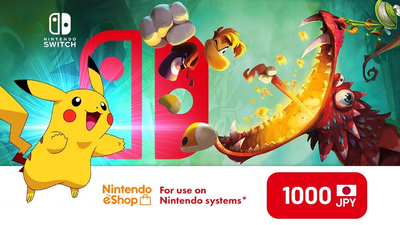 Nintendo eShop Card 1000 JPY (Япония)