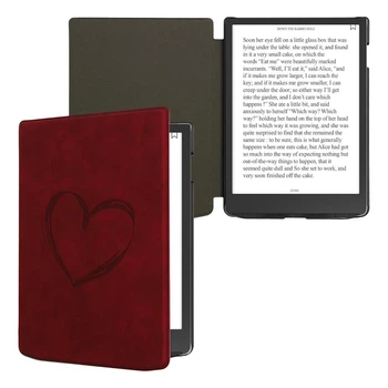 Обложка чехол kwmobile Soft Touch для PocketBook 743K3 InkPad Color 3 Heart Dark Red