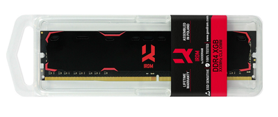 Модуль пам'яті DDR4 8GB/2400 GOODRAM Iridium Black (IR-2400D464L17S/8G) ( Чорний ) 25087