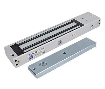Электромагнитный замок Yli YM-280N(LED)-DS – универсальное питание 12/24В, LED-индикация, серый