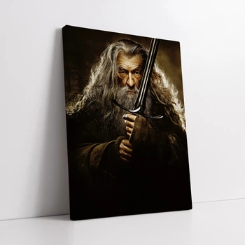 Интерьерная картина Властелин колец, Гендальф с мечём, Lord Of The Rings, 42×30 см (id2689)
