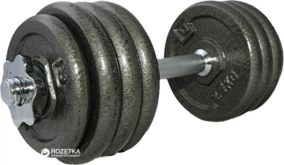 Гантели наборные LiveUp Dumbell Set 1 шт. Black (LS2311-20)