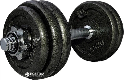Гантели наборные LiveUp Dumbell Set 1 шт. Black (LS2311-15)