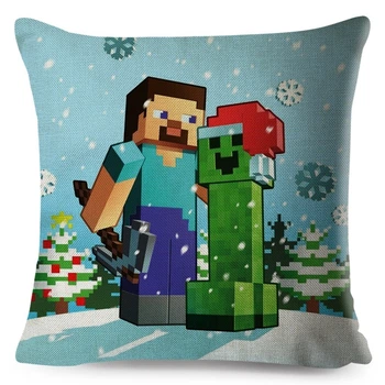 Декоративная подушка для геймера Generic Minecraft Майнкрафт, 45х45 см Принт 534