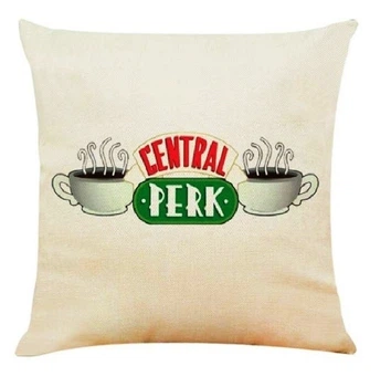 Декоративная подушка Generic FRIENDS сериал Друзья Central Perk, 45х45 см Принт 542