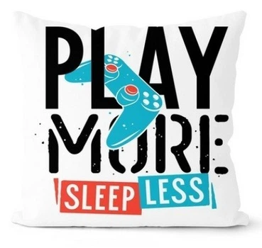 Декоративная подушка для геймера Generic Play More, 45х45 см Принт 551