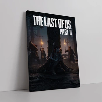Интерьерная картина Последние из нас 2, Элли за деревом, Last Of Us 2, 42×30 см (id6060)