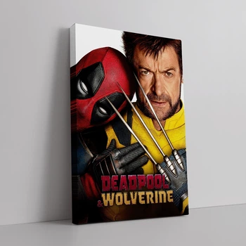 Интерьерная картина Дэдпул и Росомаха, Deadpool & Wolverine (2024), 42×28 см (id6747)