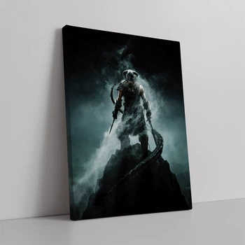 Интерьерная картина Скайрим, Довакин, Skyrim, The Elder Scrolls V, TES, 42×30 см (id0110)