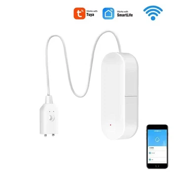 Датчик протікання води Wi Fi Tuya Smart Life датчик затоплення з виносним детектором води