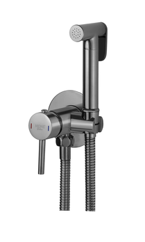 Гигиенический душ со смесителем скрытого монтажа MONE Deluxe 3225350GR Gun Grey