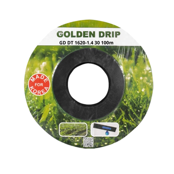 Капельная лента GOLDEN DRIP 30см 100м 8 mil с плоским эмиттером