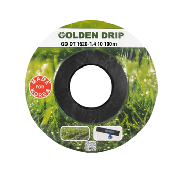 Капельная лента GOLDEN DRIP 10см 100м 8 mil с плоским эмиттером