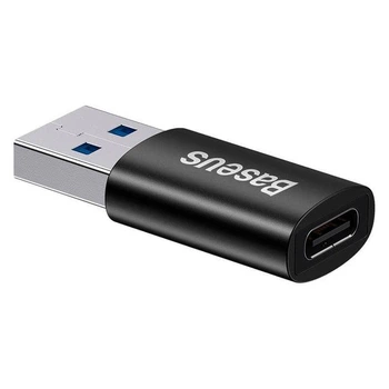Адаптер переходник Baseus Ingenuity Series Mini OTG Adaptor USB 3.1 to Type-C (ZJJQ000101) Black
