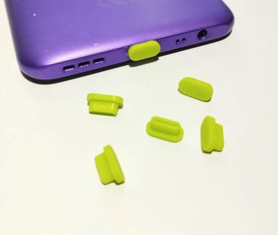 Заглушка Type C від пилу, силіконова 1 шт, Зелена