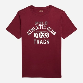 Подростковая футболка для мальчика Ralph Lauren 477731954 146 см Бордовая (1159829218)