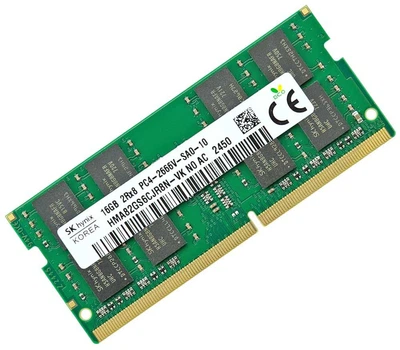 Оперативная память для ноутбука SK hynix 16GB DDR4 2400MHz SO-DIMM 2Rx8 (HMA82GS6CJR8N-UH)