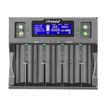 Зарядное устройство LiitoKala Lii-D4XL, для аккумуляторов 21700, 18650, 26650, 26700, 32700, AAA, 9В