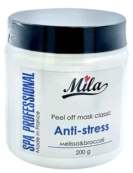 Альгинатная маска Анти-стресс, мелисса и брокколи - успокоение / ActImmune & Melissa, Anti-Stress, ТМ Mila, 200 г