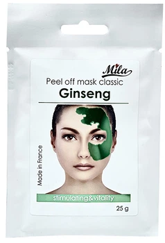 Альгінатна маска Життєва сила - женьшень — зміцнення / Mask classic Ginseng ТМ Мila, Франція, 25 г