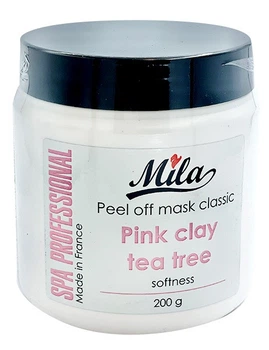 Альгінатна маска Чайне дерево і рожева глина — антиакне / Mask classic softness powder, ТМ Mila, Франція, 200 г