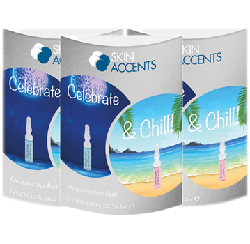 Сыворотки ампульные Комплекс выходного дня, восстановление и лифтинг / Celebrate&Chill Ampoules Duo Pack, ТМ Inspira:cosmetics, Германия, 2х2мл