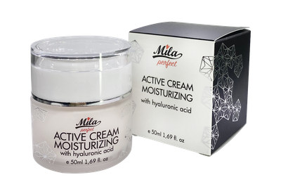 Крем зволожуючий з гіалуроновою кислотою / Сream with hyaluronic acid, Mila Perfect, Франція, 50ml