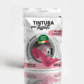 Серия Incanto italia «Rosa chiaro» светлый розовый краска-краситель для ткани, 400 г