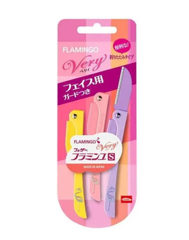 Жіноча бритва для обличчя Feather Flamingo Very S, 3 шт