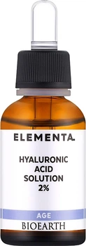 Сыворотка антивозрастная Bioearth Elementa Age Hyaluronic acid solution 2% 30 мл (8029182013785)