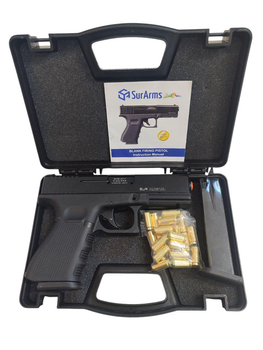 Стартовый сигнальный пистолет Ansar Glock +25 шт холостых патронов OZKURSAN