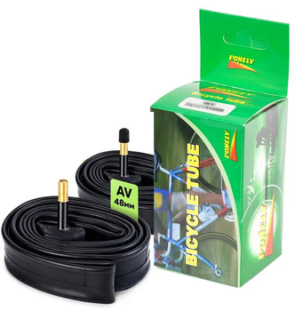 Камера для велосипеда Ponely 26 x 1.75 / 2.125 AV (48 мм)
