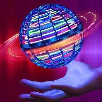 Волшебный летающий шар-бумеранг Magic Ball Интерактивная игрушка для детей Мяч со световыми эффектами Спиннер 95 мм