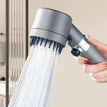 Массажная Турбо лейка 4в1 360° Iondrops Showerhead Водосберегающая насадка для душа с массажными шипами