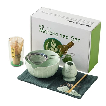 Набор Lesko Matcha 3125 Mint Green для приготовления чая матча 7 предметов