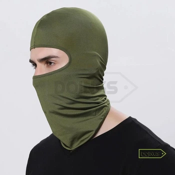 Баф подшлемник - легкая мото балаклава (весна, лето, осень) - Bache UV01 - Army Green (Olive)