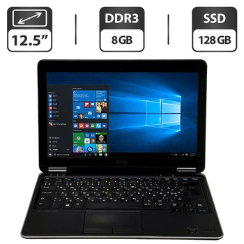 Нетбук Dell Latitude E7240 / 12.5" (1366x768) TN / Intel Core i5-4200U (2 (4) ядра по 1.6 - 2.6 GHz) / 8 GB DDR3 / 128 GB SSD / Intel HD Graphics 4400 / WebCam / Windows 10 Pro б/у